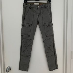 Stella McCartney grey moto cargo jeans